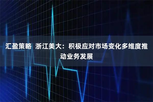 汇盈策略  浙江美大：积极应对市场变化多维度推动业务发展